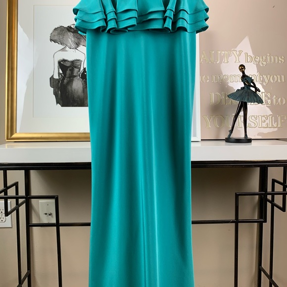 ABS by Allen Schwartz Peplum Gown - Picture 5 of 13